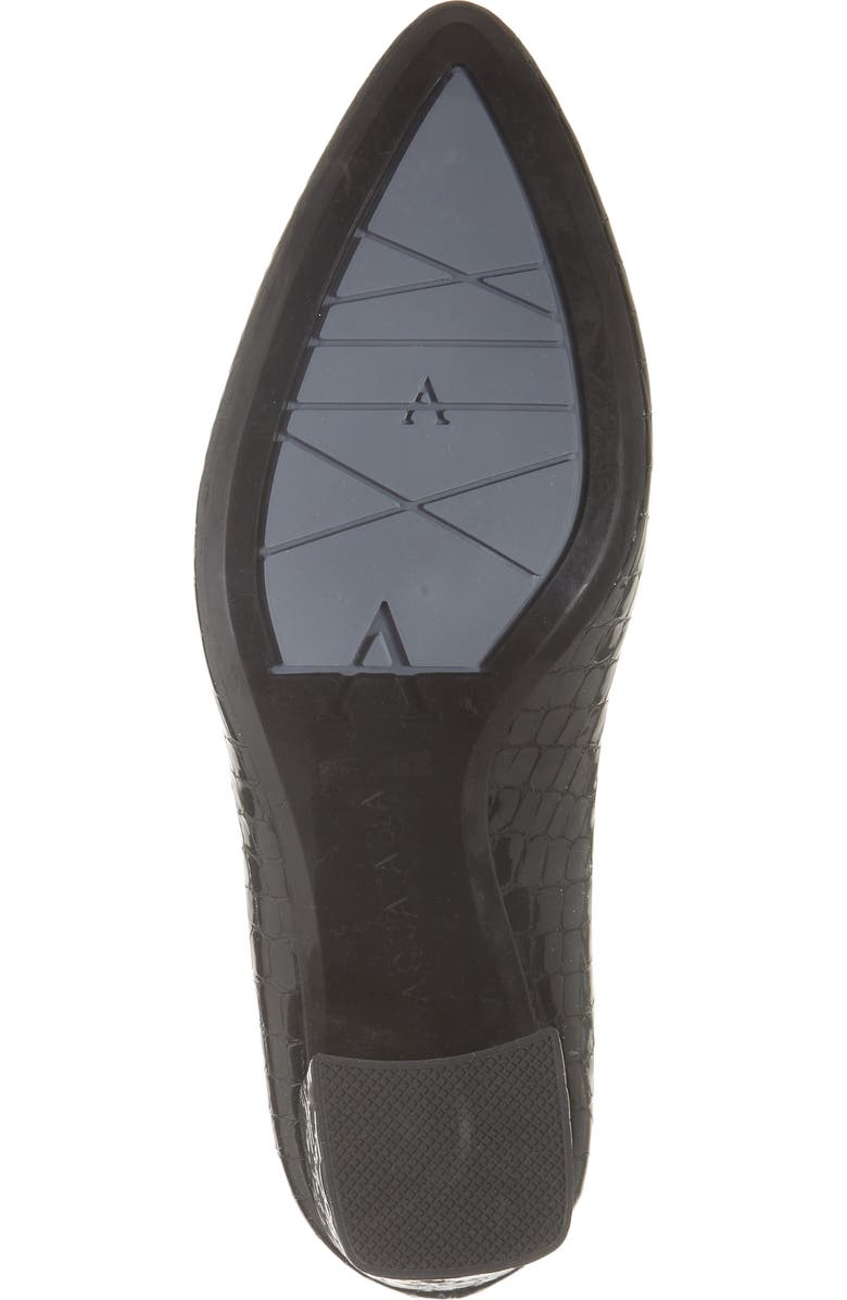 Aquatalia Peony Weatherproof Pump, Alternate, color, Black Embossed Croc