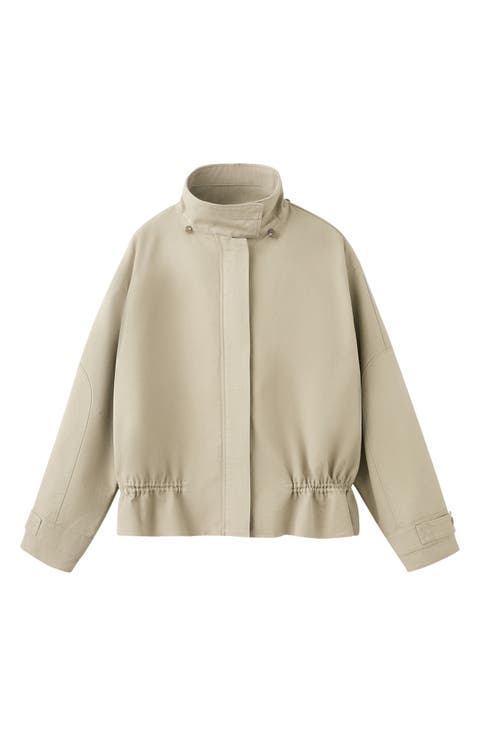 High Neck Oversize Parka with Removable Hood