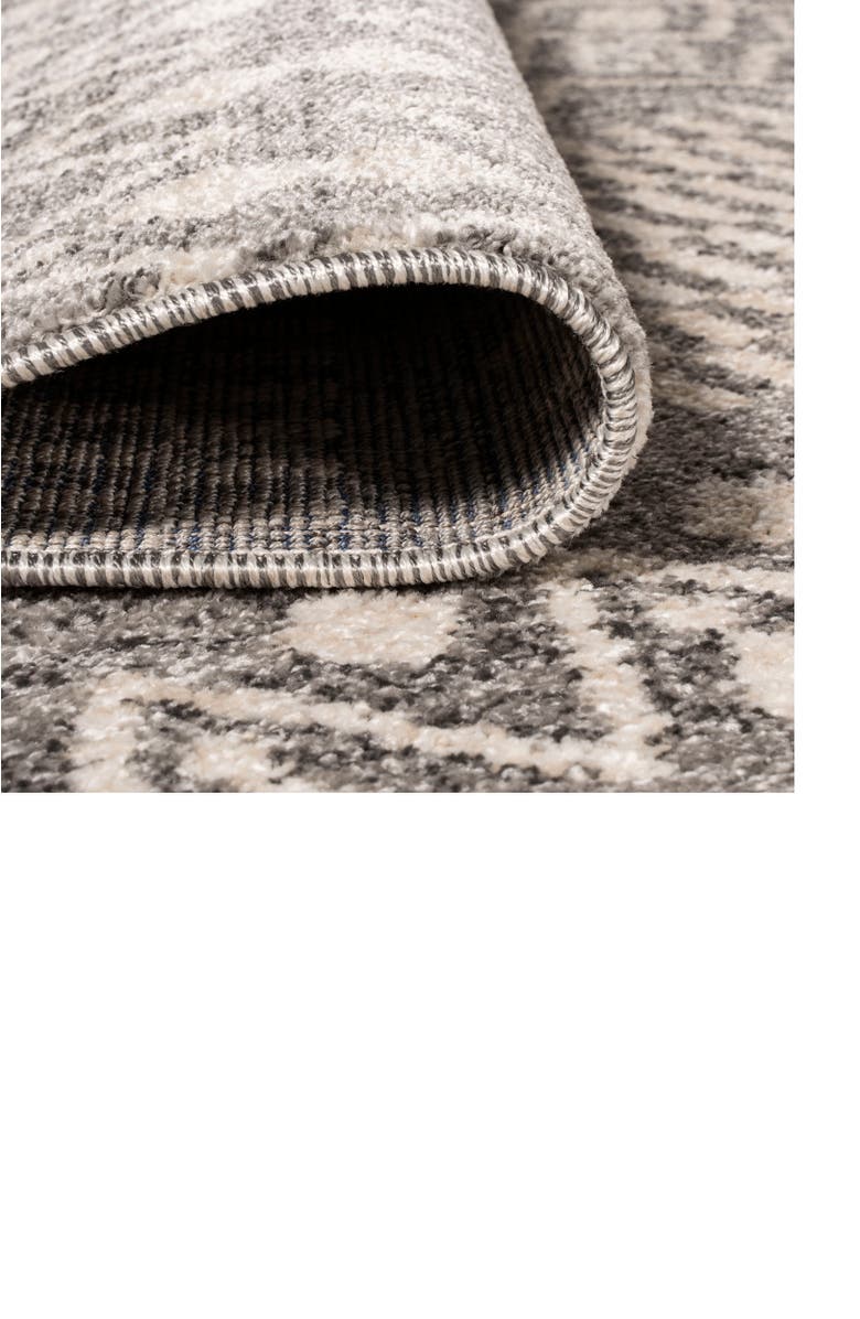 JONATHAN Y Ifrane Berber Geometric Stripe Area Rug, Alternate, color, Gray/Cream