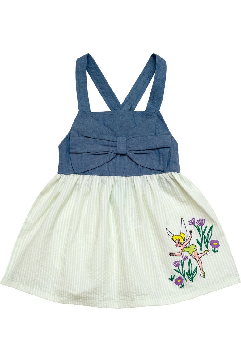 Peter Pan Tinker Bell 2-Piece Bodysuit and Jumper Dress Set, Alternate, color, Tinker Bell Mint Green
