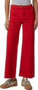 KUT from the Kloth Meg Fab Ab Raw Hem High Waist Ankle Wide Leg Jeans