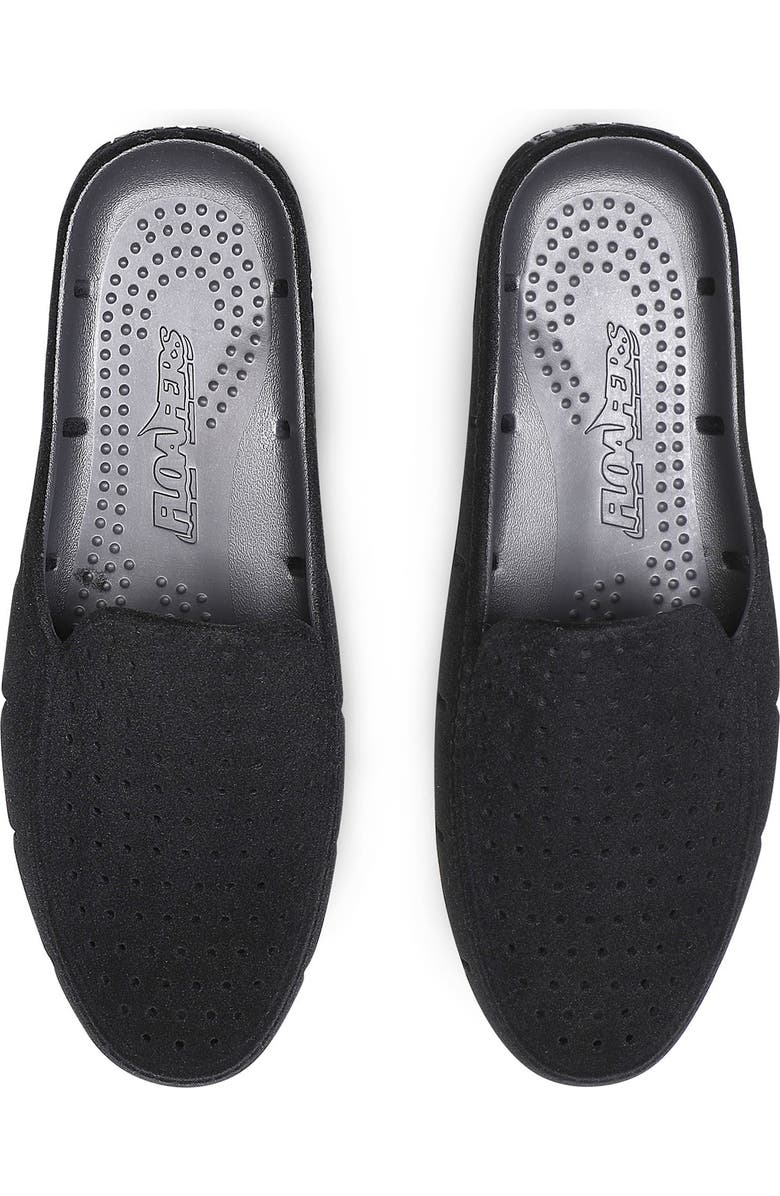 FLOAFERS Sunset Slide Mule, Alternate, color, Black Vegan Suede