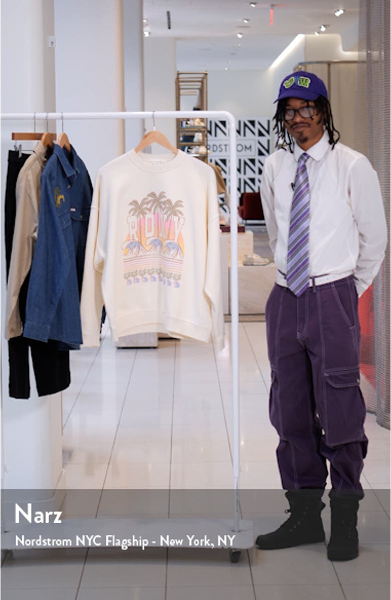 Lineup Oversize Graphic Sweatshirt, sales video thumbnail