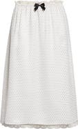 Tanner Fletcher Gender Inclusive Celerie Polka Dot Silk Slip Skirt