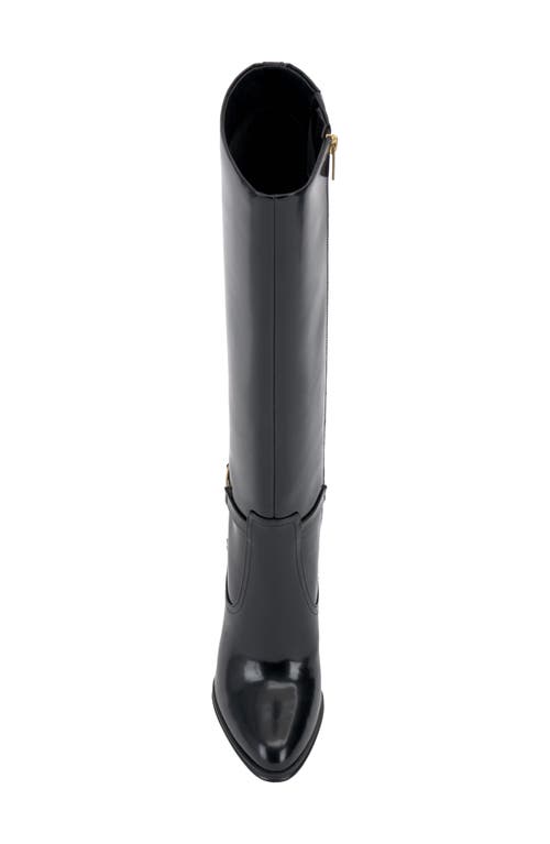 Vince Camuto Vcskylie Womens Zipper Man Made Over-the-knee Boots In Black Plsgll