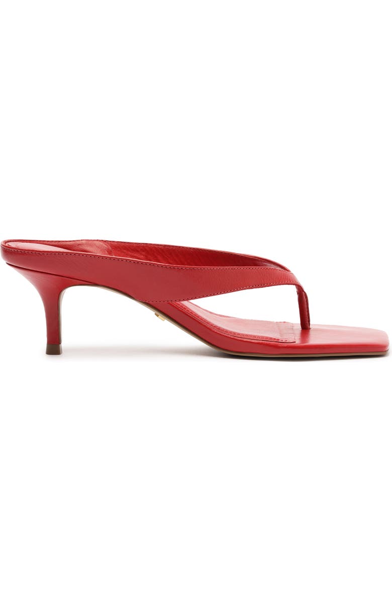 Arezzo Gia Mid Flip Flop, Alternate, color, Royal Red