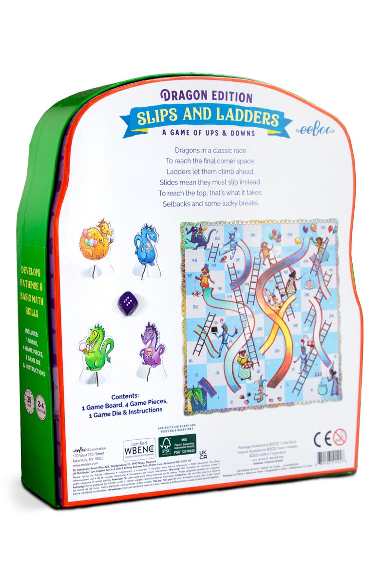 eeBoo Slips & Ladders Game, Alternate, color, Multi