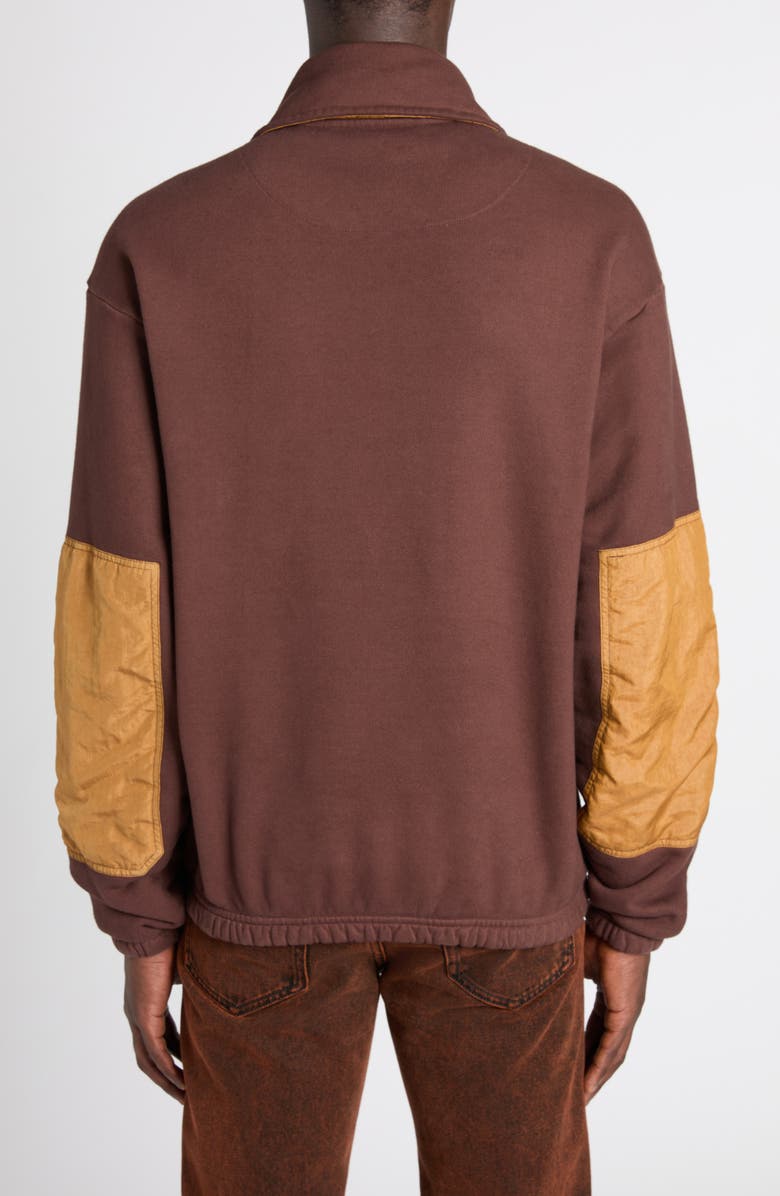 McQueen Mixed Media Half Zip Track Top, Alternate, color, 