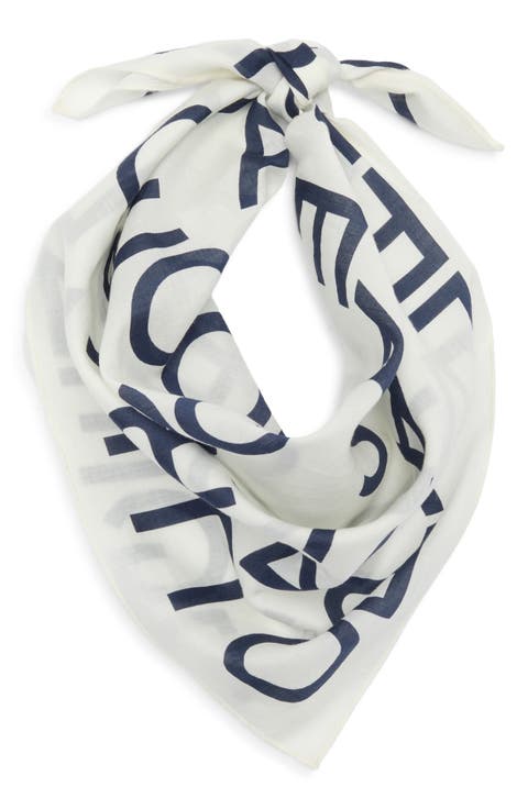Le Text Cotton Bandana