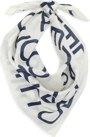 Clare V. Le Text Cotton Bandana