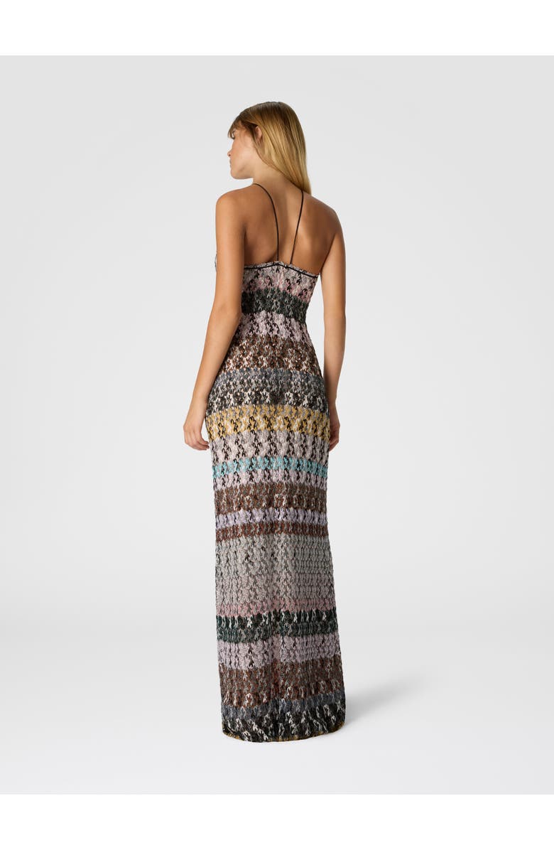 Missoni Long Dress With Embroidered Lace, Alternate, color, Multicoloured