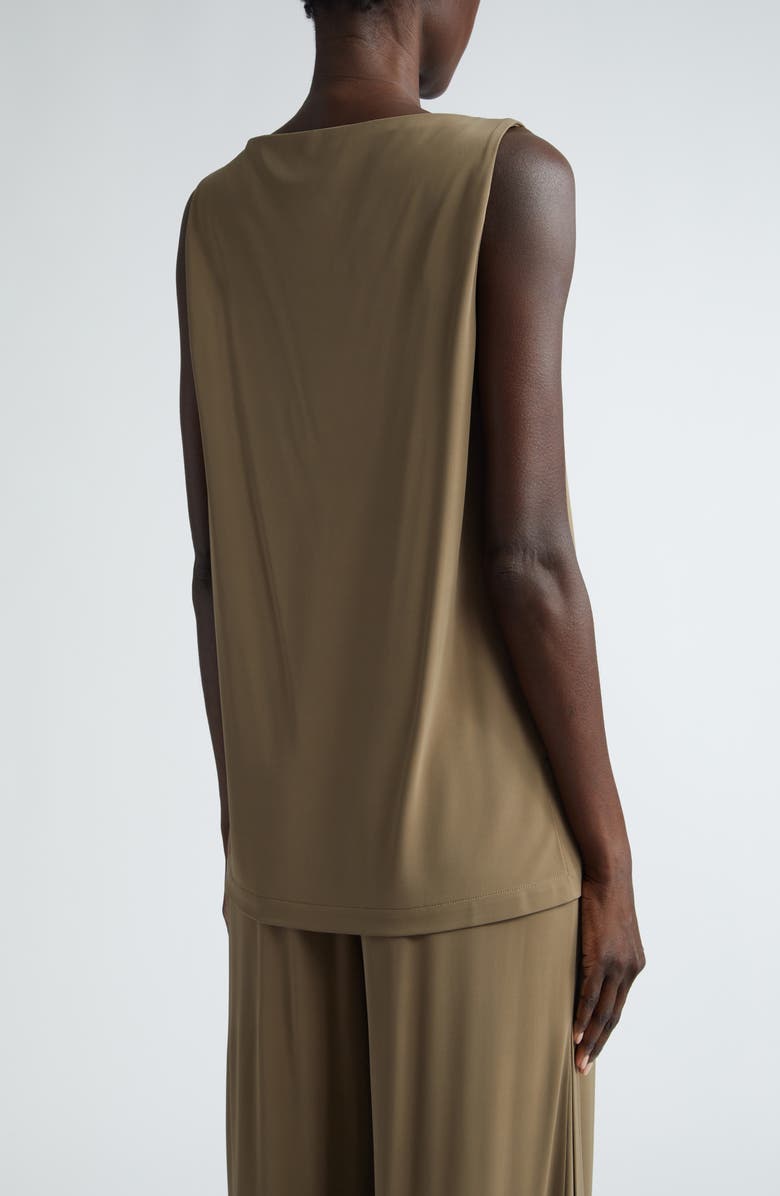 Lafayette 148 New York Boat Neck Sleeveless Top, Alternate, color, Concrete