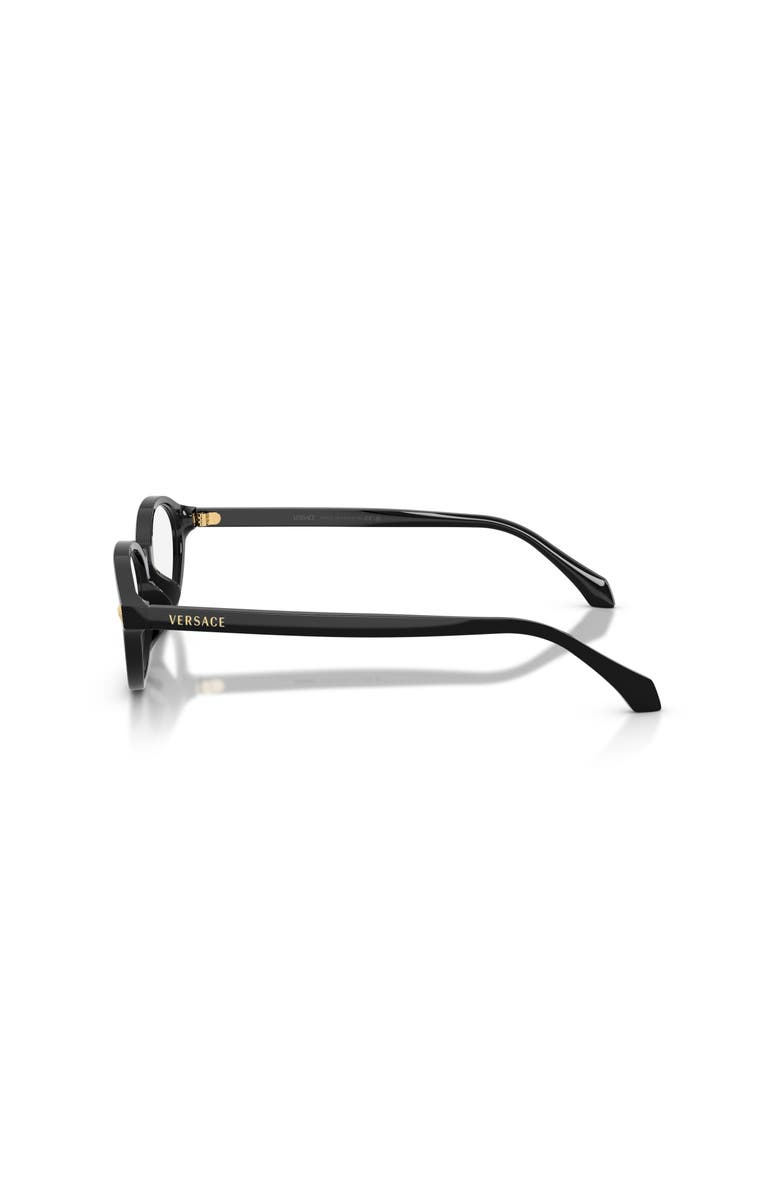 Versace 53mm Oval optical glasses, Alternate, color, Black