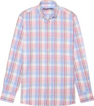 Robert Talbott Harrison Button Down Multicolor Plaid Oxford Shirt