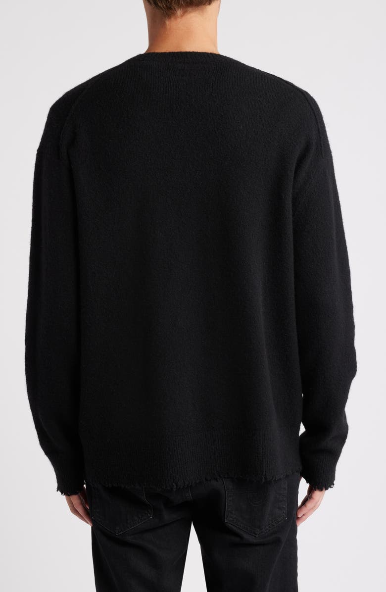 AllSaints Scripture Graphic Crewneck Sweater, Alternate, color,