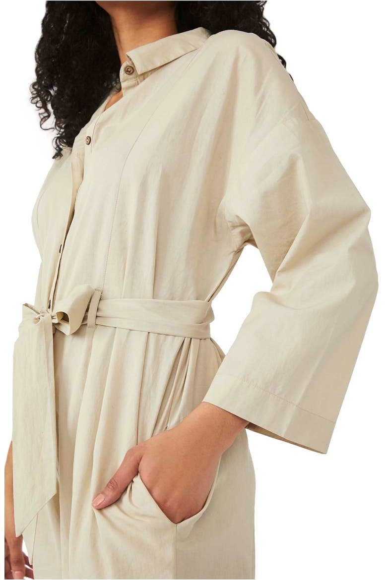 free-est Cameron Tie Waist Jumpsuit, Alternate, color, THISTLE SEED