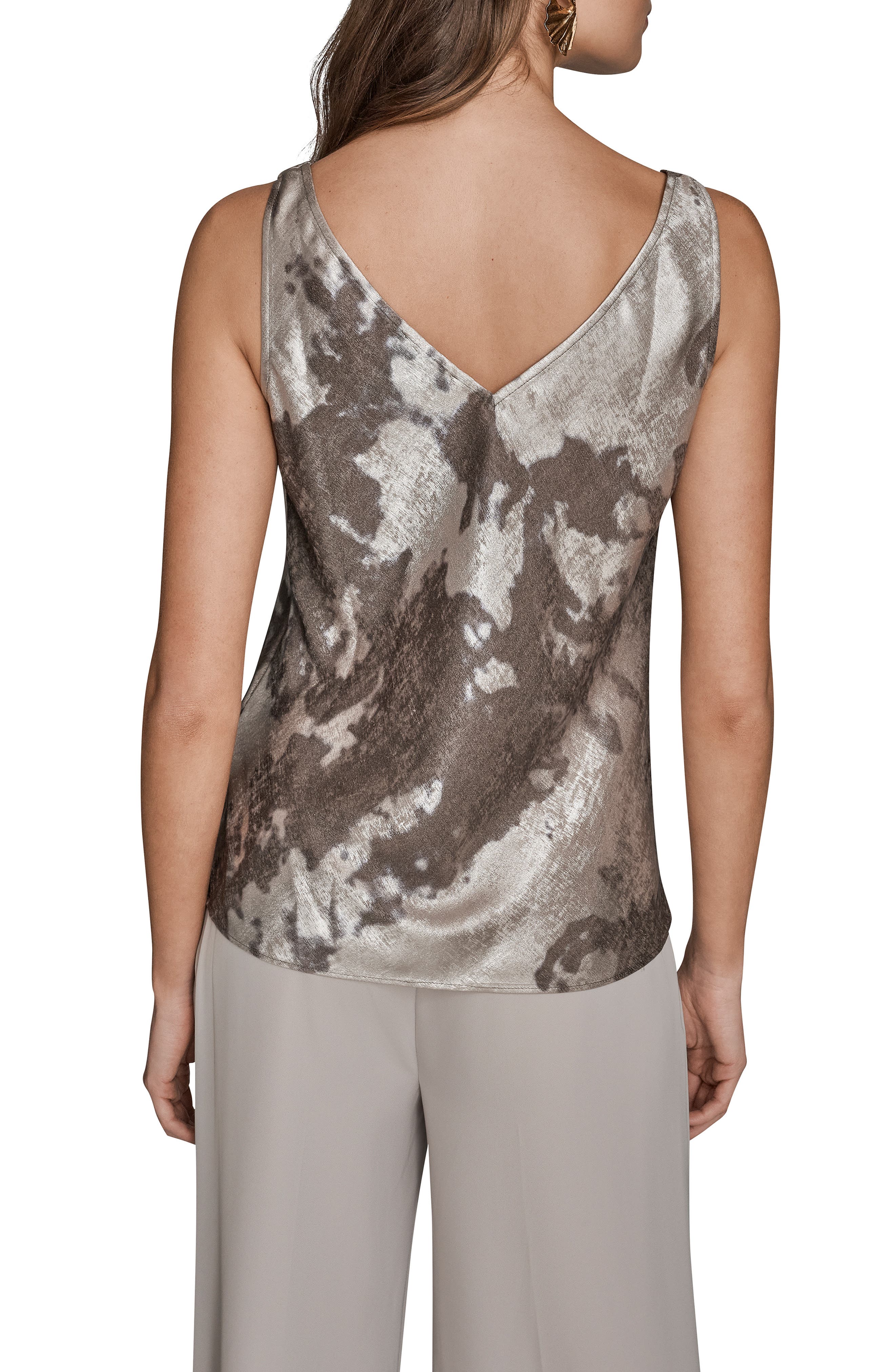 Twist Shoulder Metallic Camisole - image 2