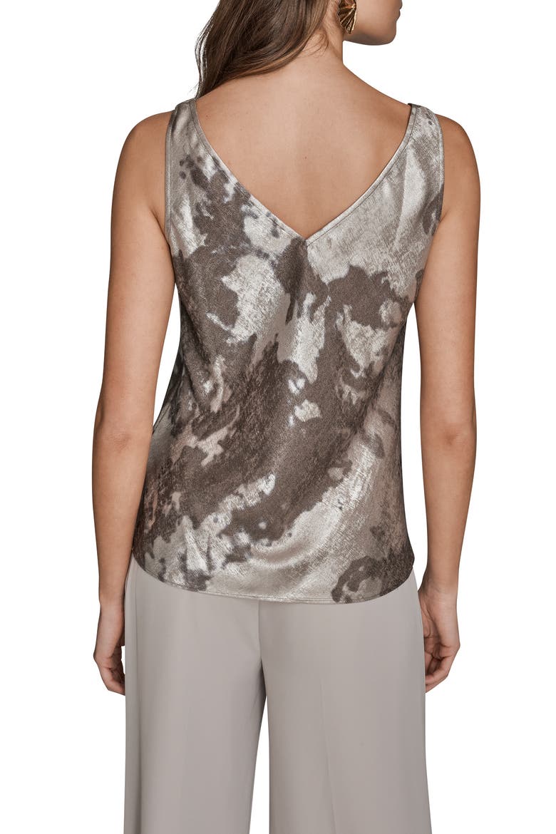 Twist Shoulder Metallic Camisole, Alternate, color, DARK VAPOR MULTI