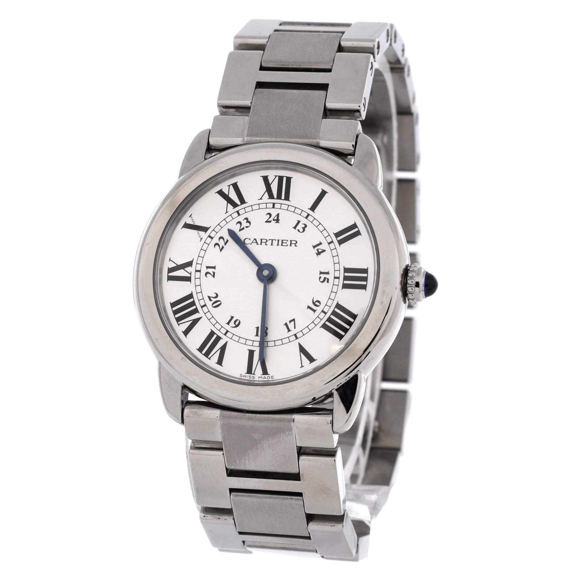 Ronde Solo de Cartier Quartz Watch Stainless Steel 29, Alternate, color, Metallic Silver