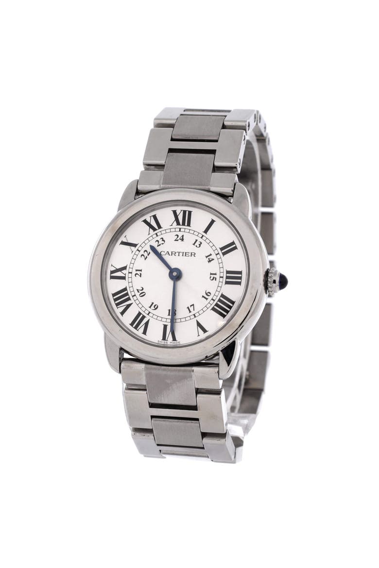 Ronde Solo de Cartier Quartz Watch Stainless Steel 29, Alternate, color, Metallic Silver