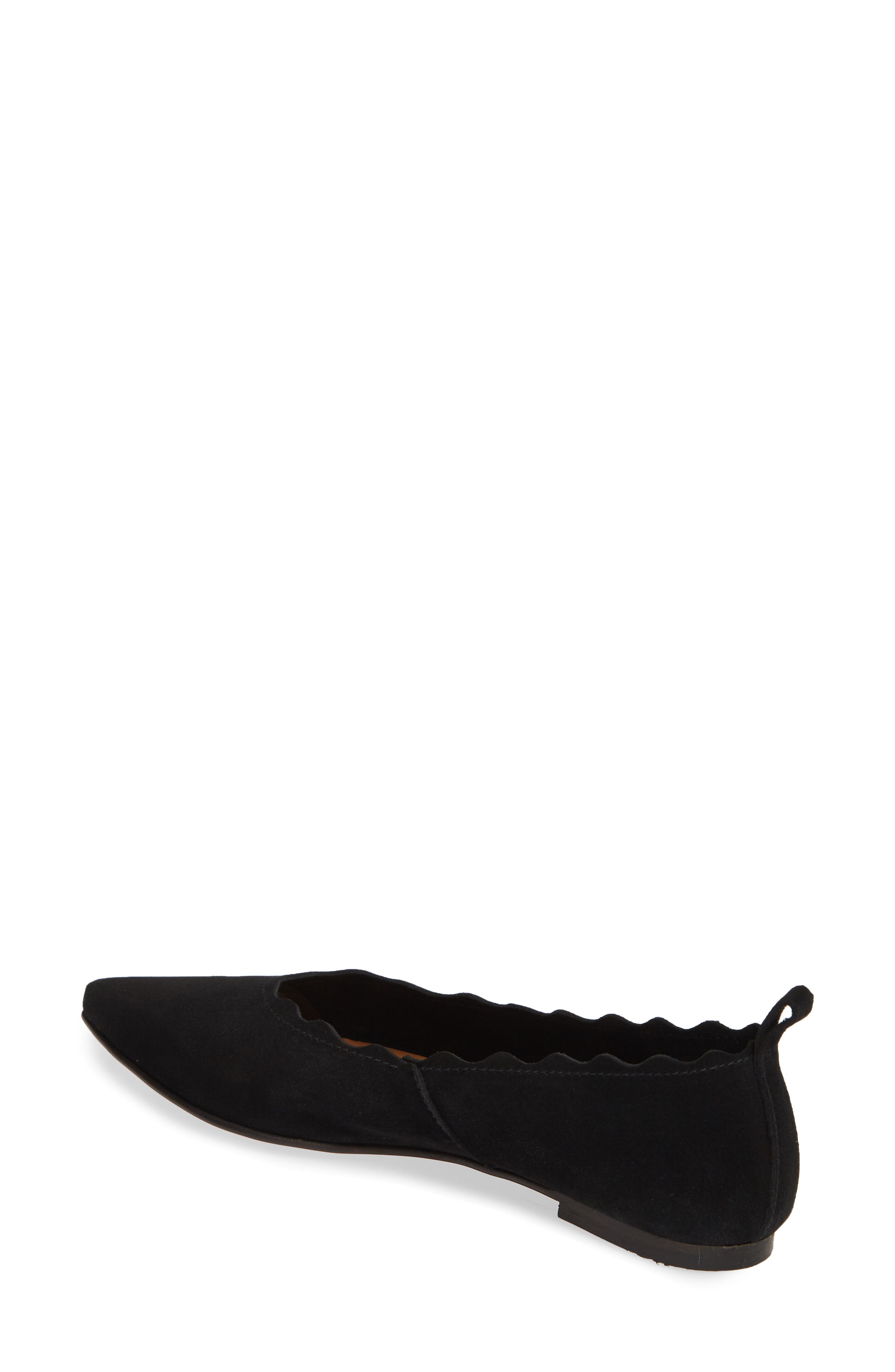 Klub Nico Naomi Scallop Pointy Toe Flat, Alternate, color, 