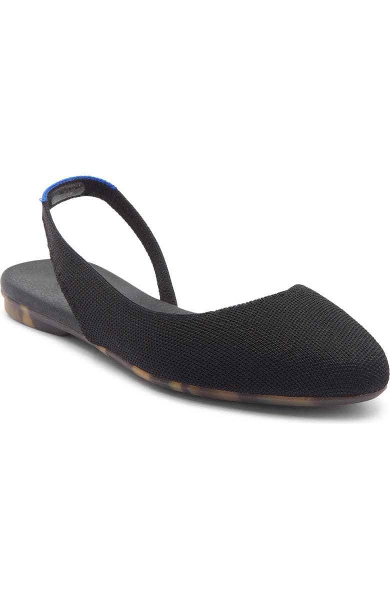 Rothy's The Almond Slingback, Main, color, Black