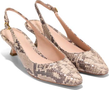 【Cole Haan】Women's Tayla Kitten Heel Sling Pumps 45MM Cole Haan Tayla Slingback Kitten Heel Pump (Women) | Nordstrom