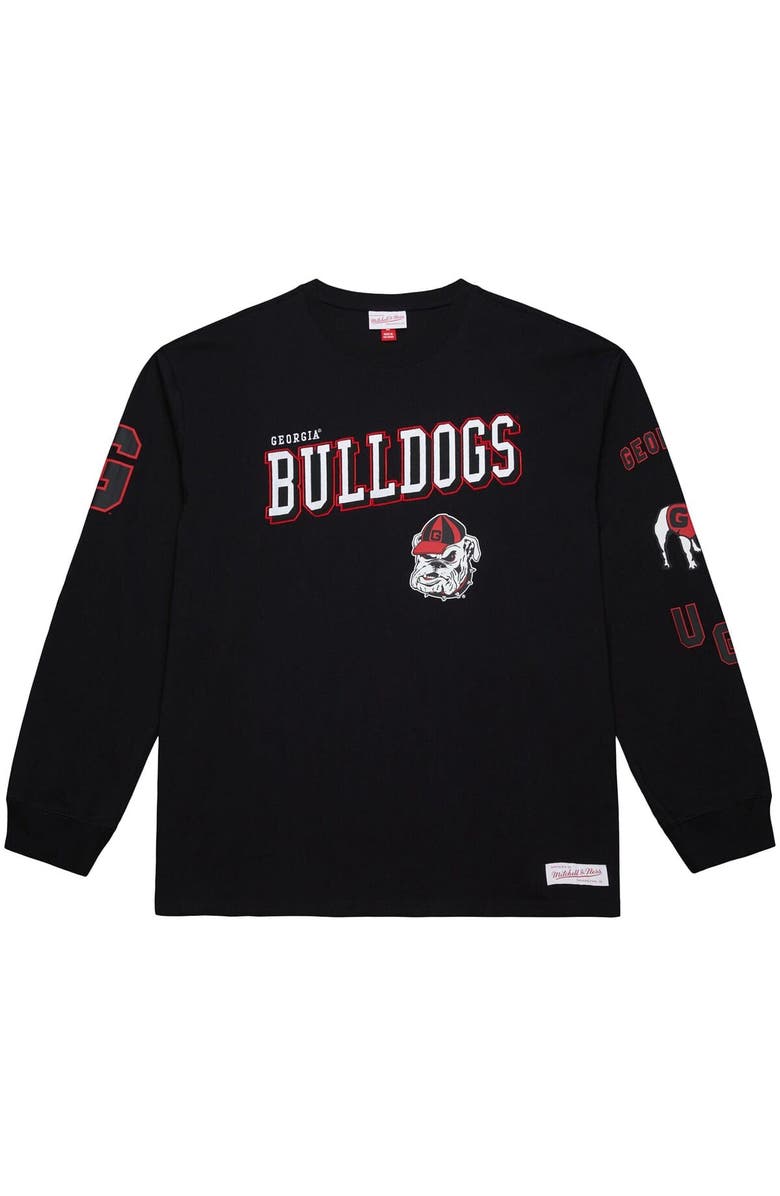 Mitchell & Ness Men's Mitchell & Ness Black Georgia Bulldogs Training Camp Long Sleeve T-Shirt, Alternate, color, Black