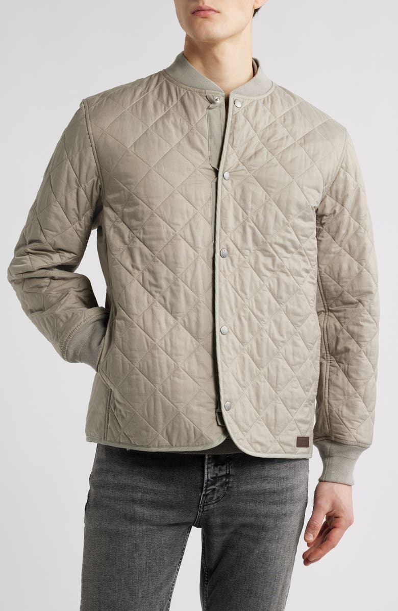 rag & bone Focus Quilted Cotton Blend Liner Jacket, Alternate, color, Elephntgry