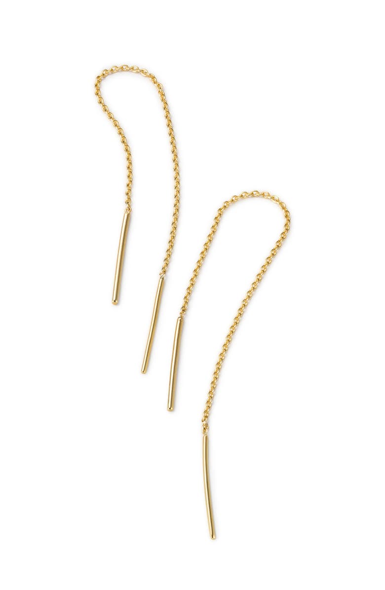 Ana Luisa Gold Threader Earrings - Gold Threaders, Main, color,