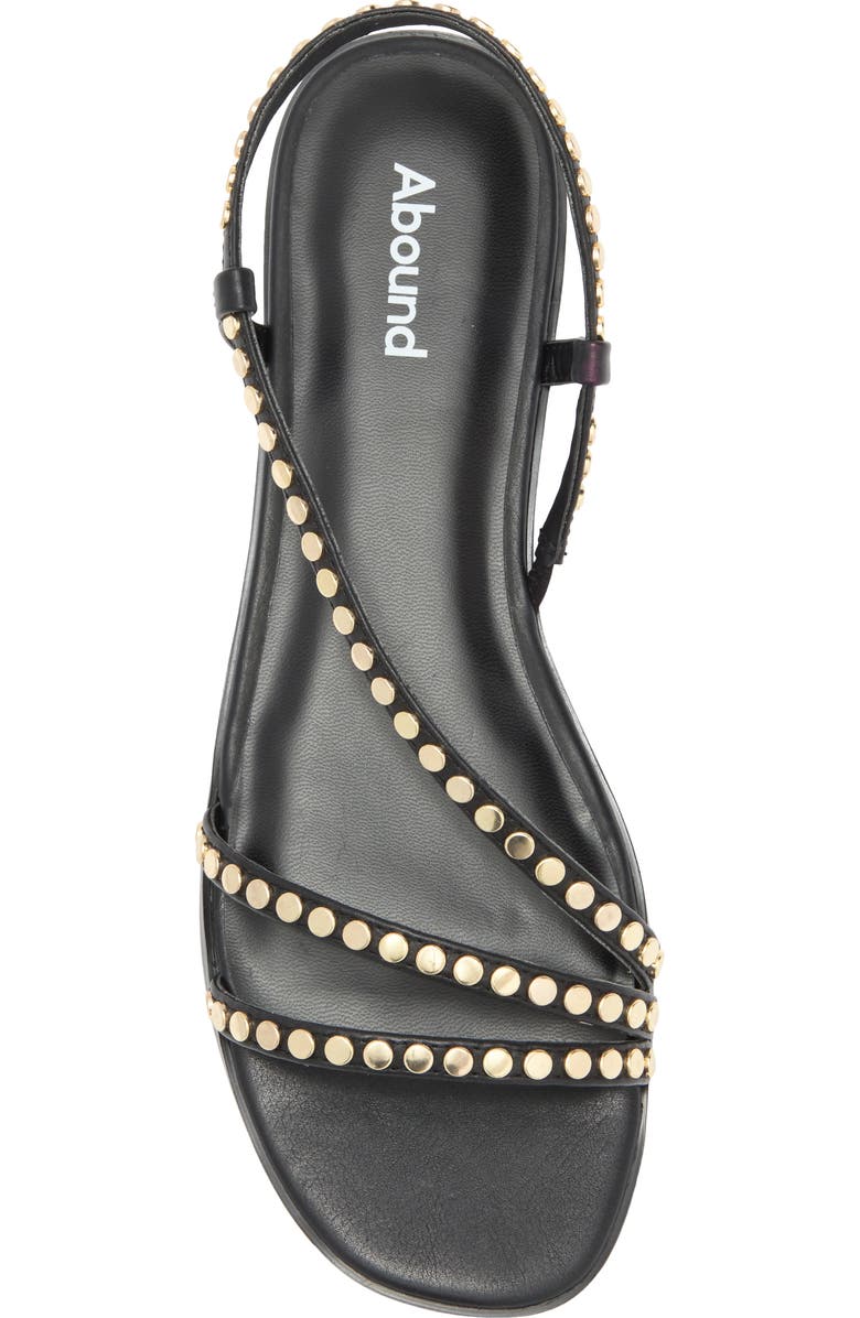Abound Rora Flat Stud Sandal, Alternate, color, Black