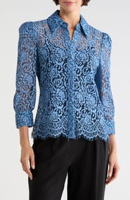 L'AGENCE Andrea Lace Shirt