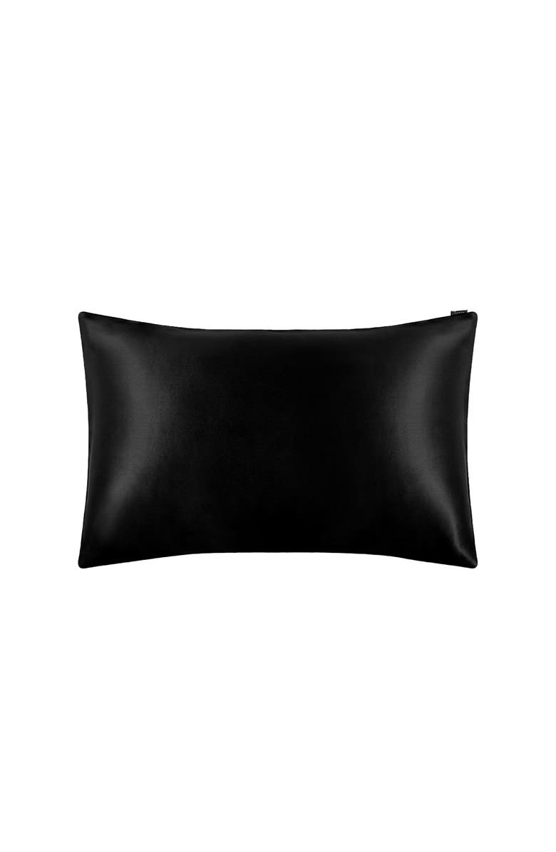 Lilysilk Pure Mulberry Silk Terse Envelope Luxury Pillowcase, Main, color, Black