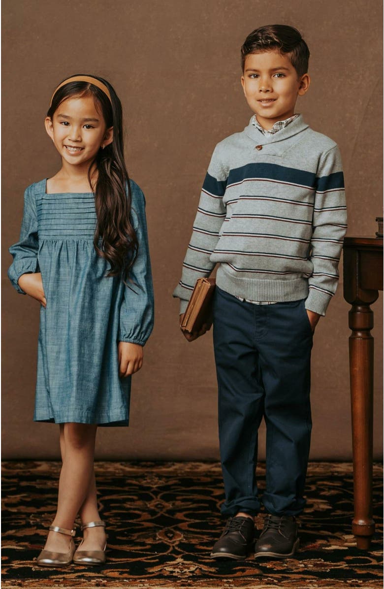 Hope & Henry Boys' Organic Stretch Poplin Shirt, Kids, Alternate, color, 