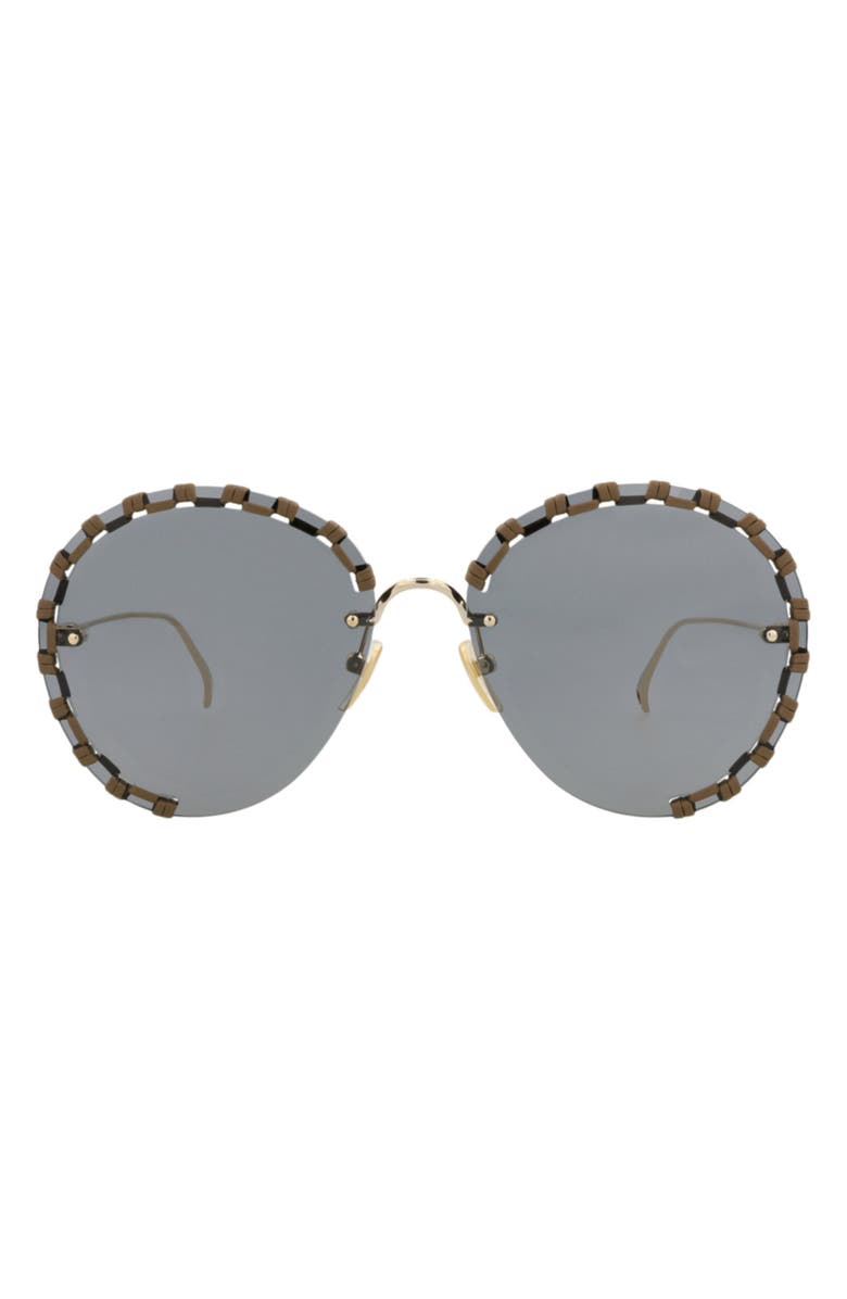 Chloé 63mm Round Sunglasses, Main, color,