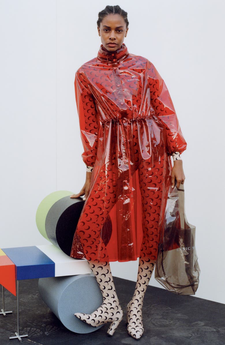 Marine Serre Trompe L'Oeil Leggings, Alternate, color, 