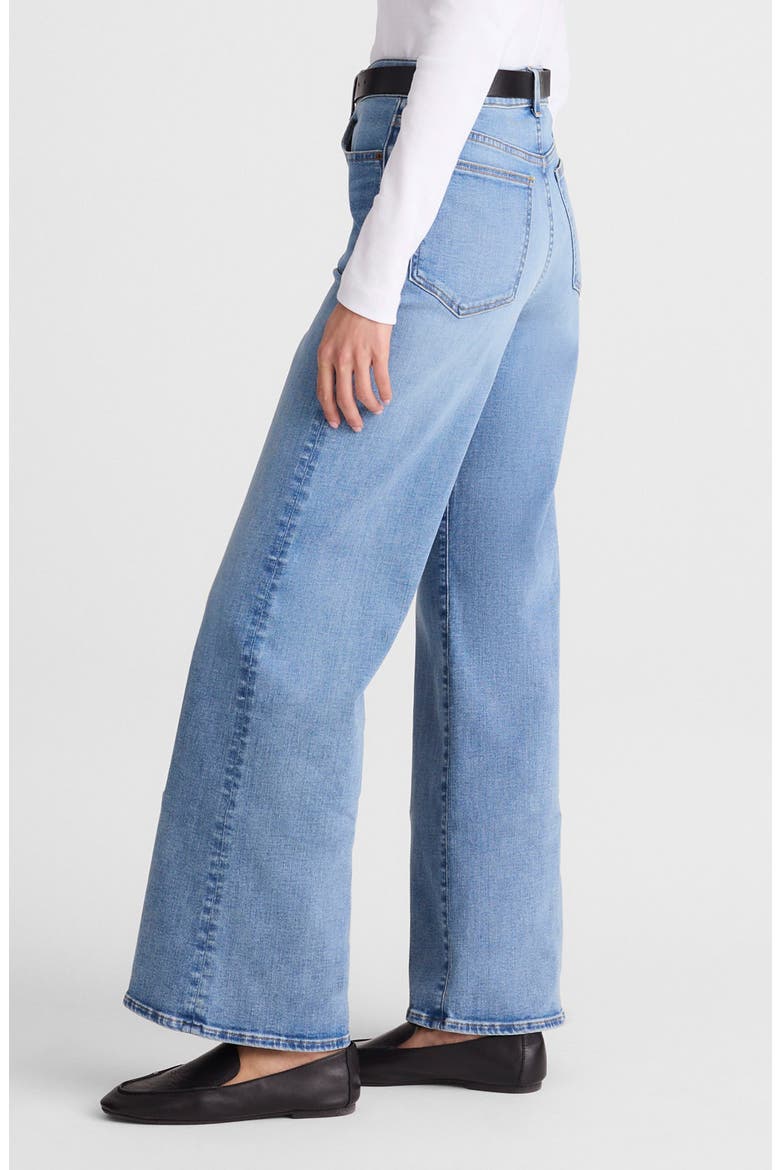 The High Waist Wide Leg Jeans, Alternate, color, COASTAL BLUE WASH