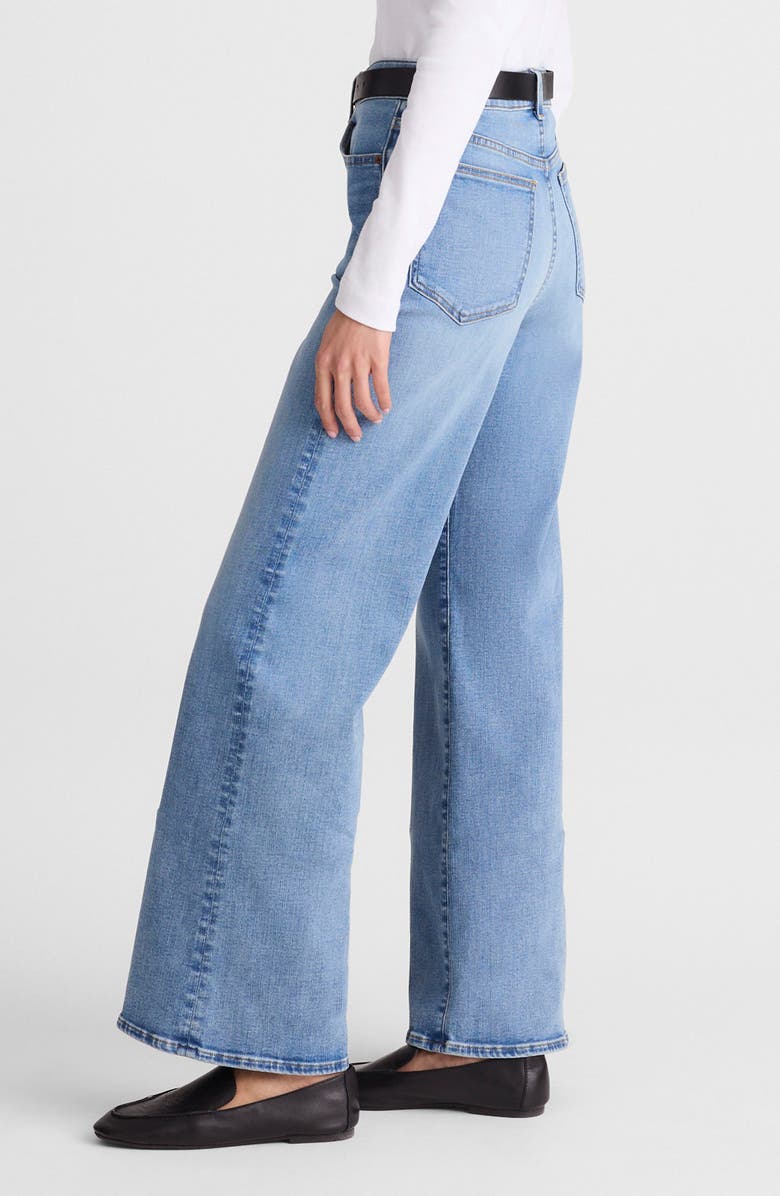 Madewell The High Waist Wide Leg Jeans, Alternate, color, Coastal Blue Wash