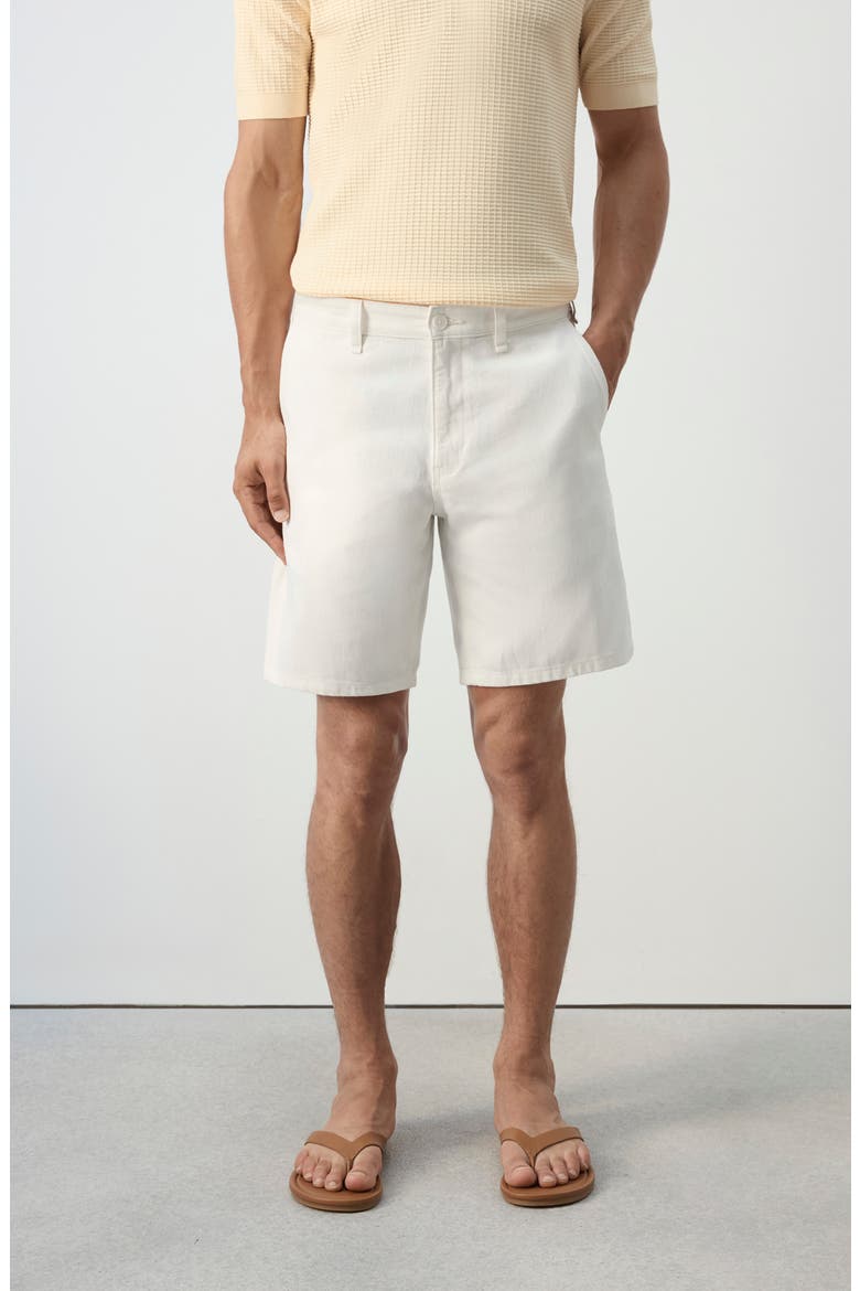Regular Fit Bermuda Shorts, Alternate, color, OFF WHITE