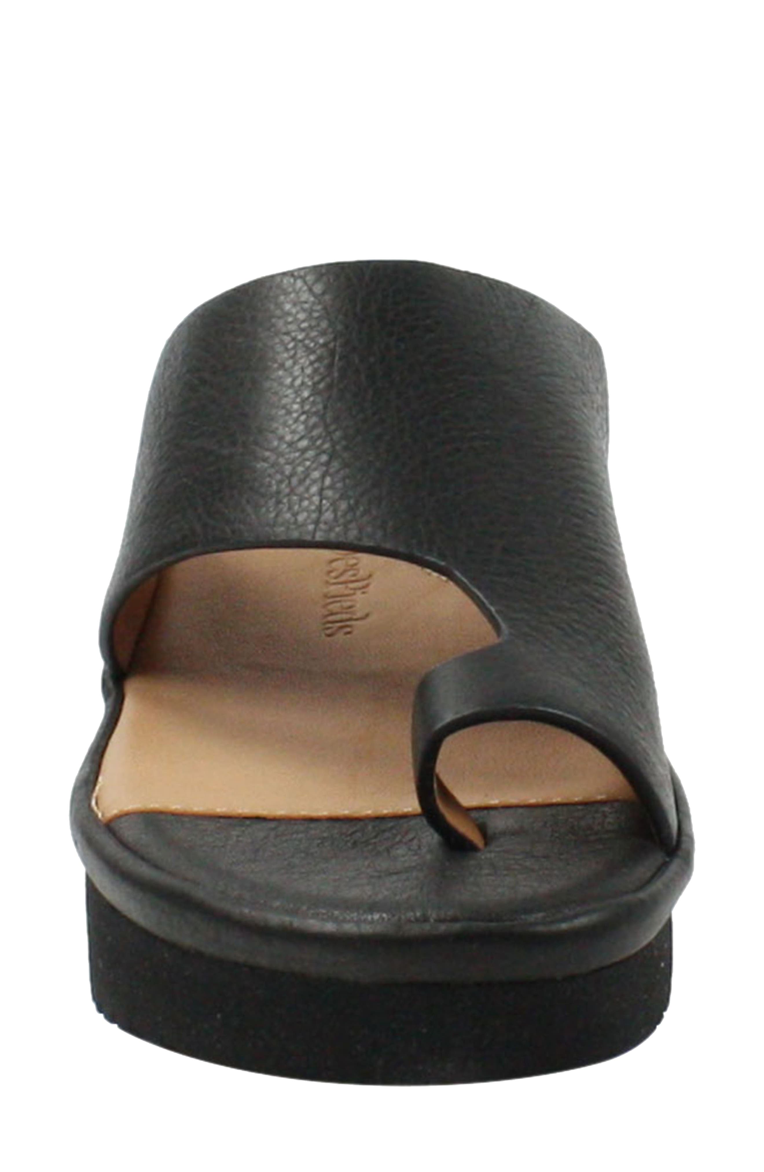 L'Amour des Pieds Ahlina Platform Sandal, Alternate, color, Black Lamba