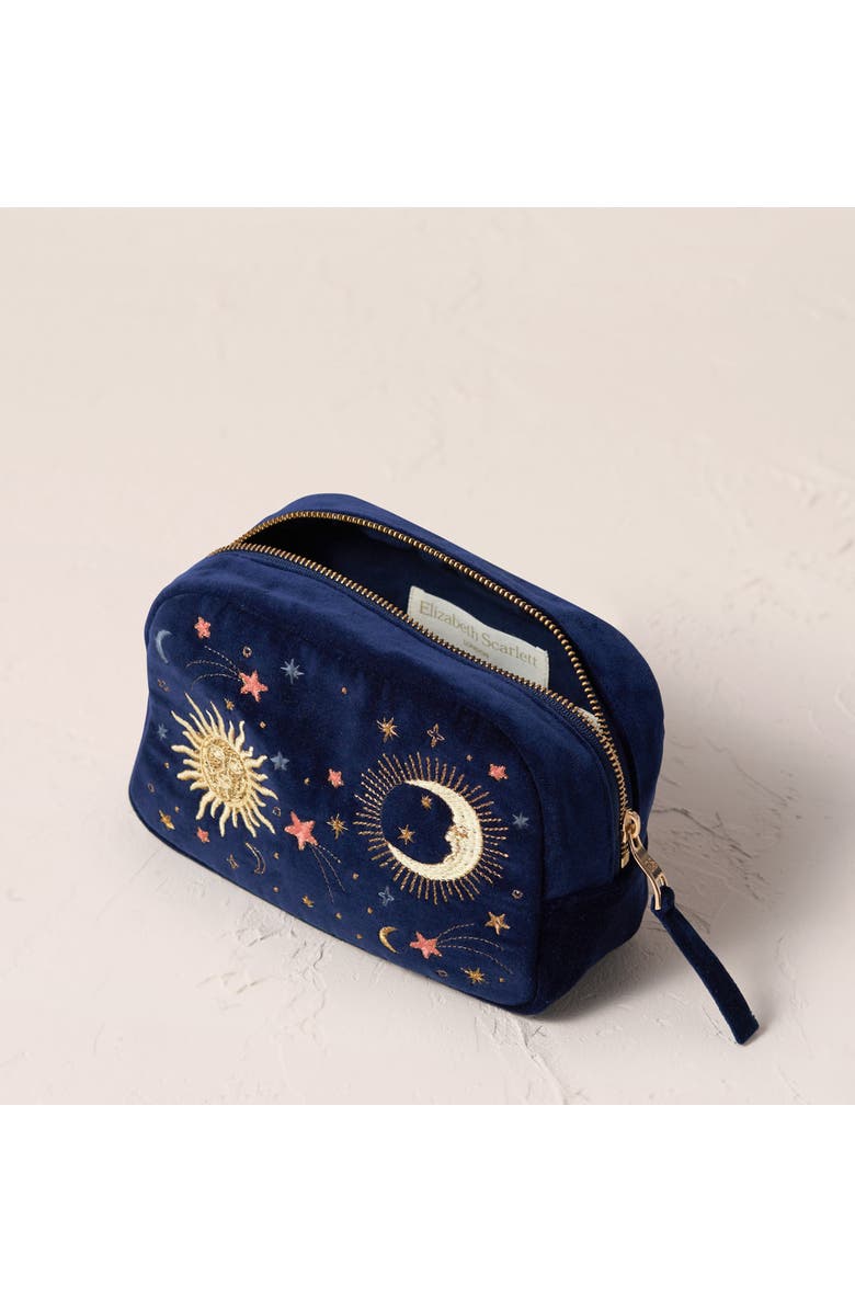Elizabeth Scarlett Celestial Velvet Makeup Bag, Alternate, color,