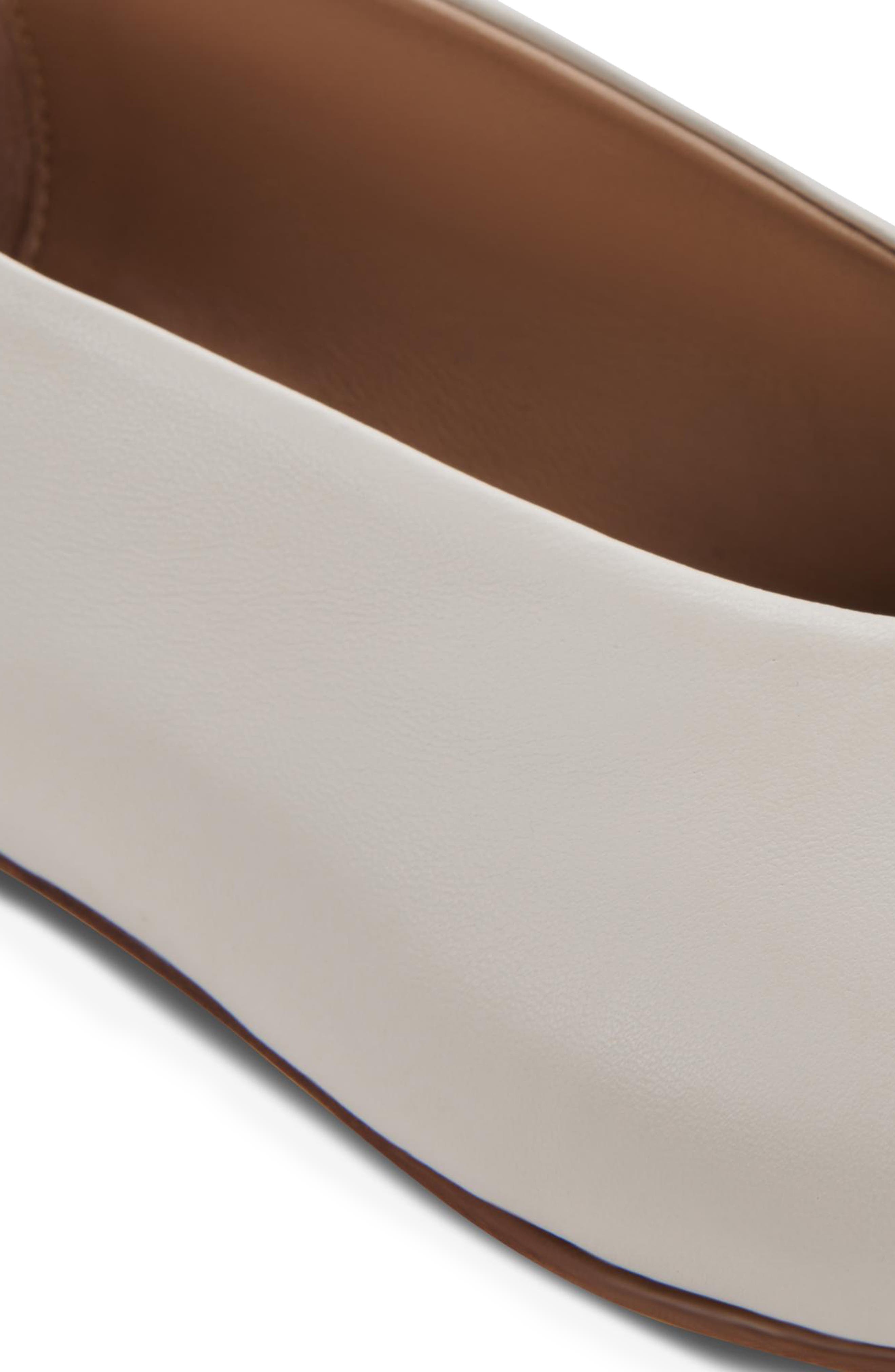 Dean Ballet Flat, Alternate, color, BONE LEATHER