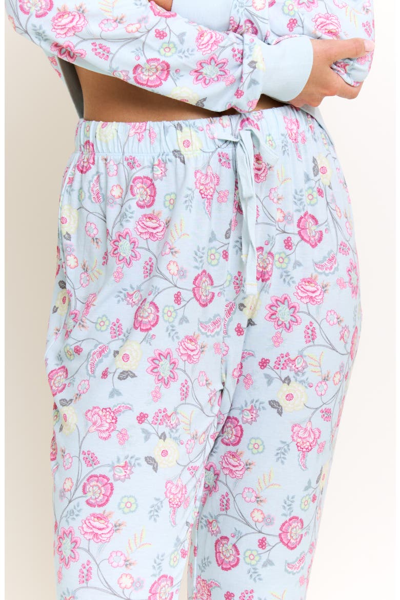 Star Seeker Brushed Jersey Pajamas, Alternate, color, DRIFT VINE POPPY