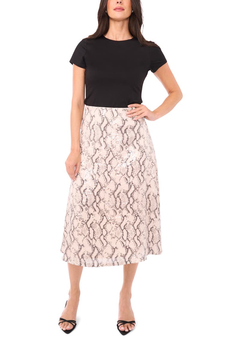 Bias Cut Midi Skirt, Alternate, color, NEW IVORY