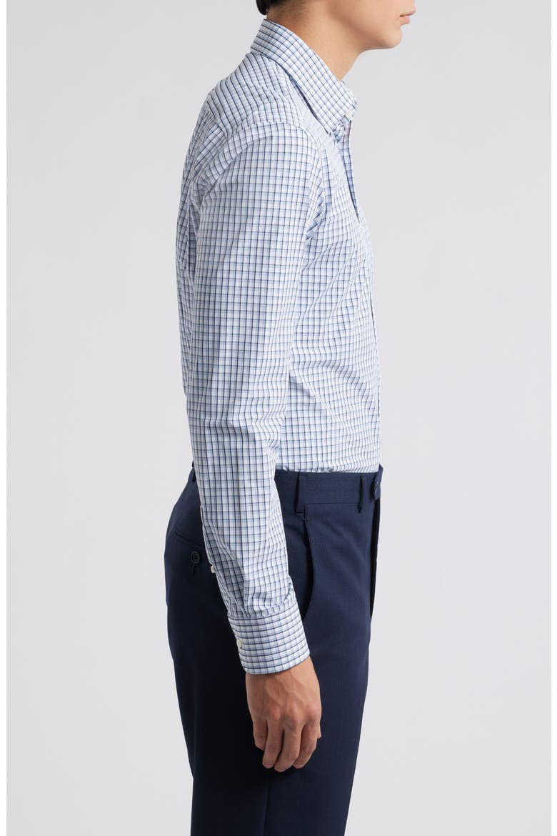 Hank Kent Slim Fit Performance Stretch Dress Shirt, Alternate, color, DK BU