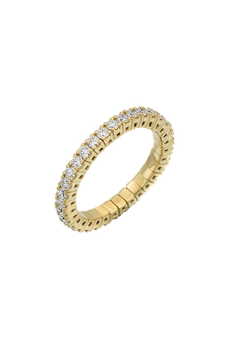 Diamond Stretch Ring (Nordstrom Exclusive), Main, color, 18K YELLOW GOLD/ DIAMOND