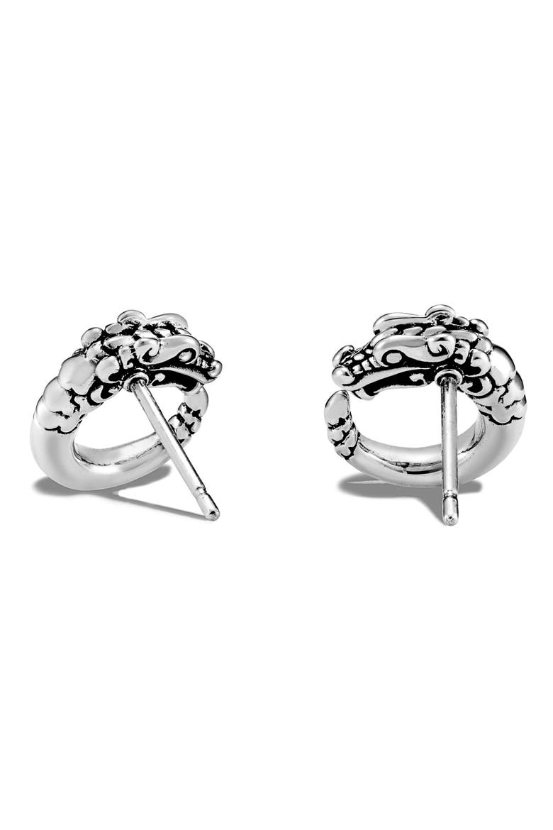 Legends Naga Stud Earrings, Alternate, color, SILVER