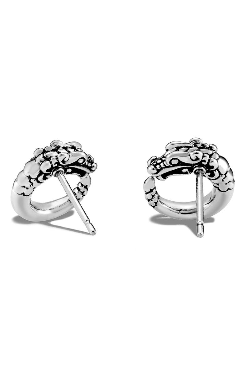 John Hardy Legends Naga Stud Earrings, Alternate, color, Silver