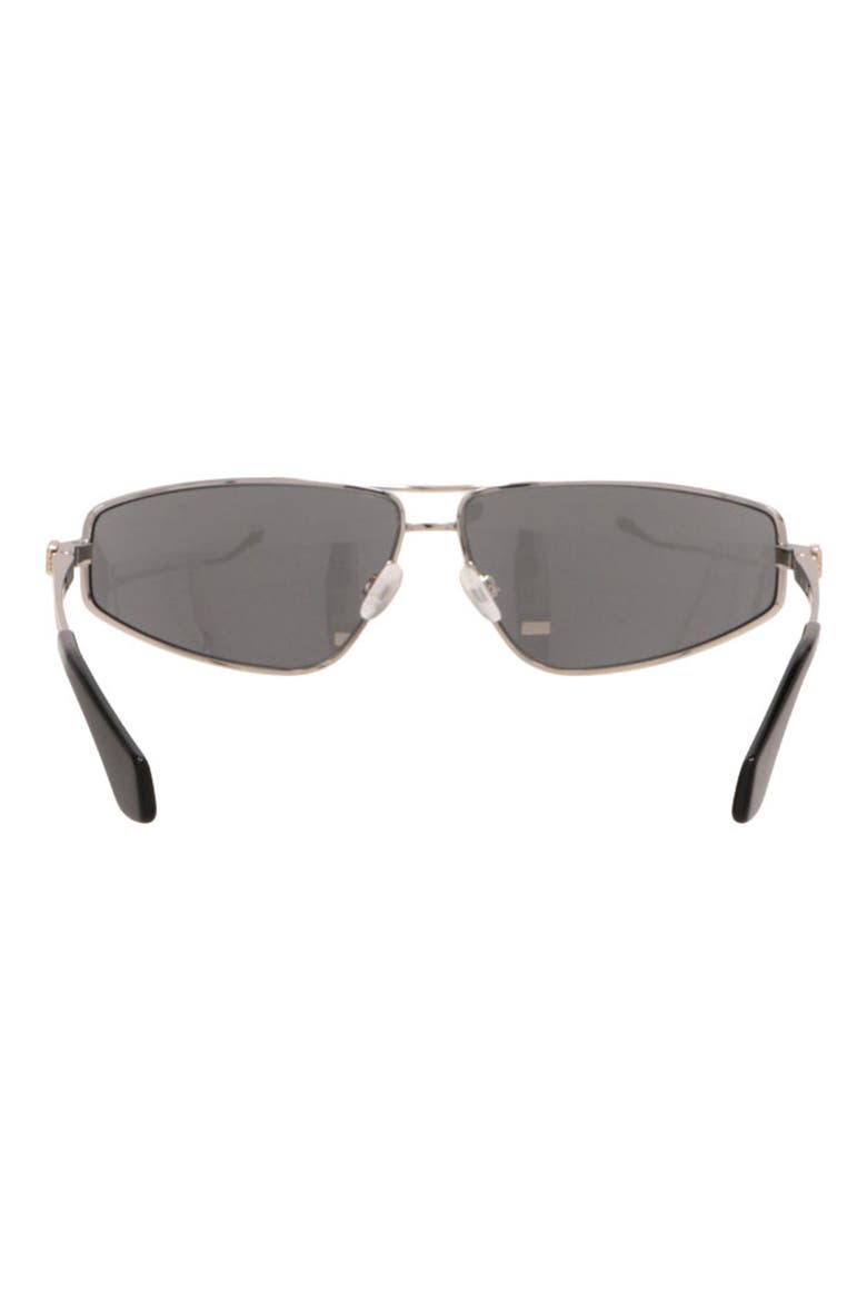 Clavey Rectangular Sunglasses, Alternate, color, SILVER SILVER