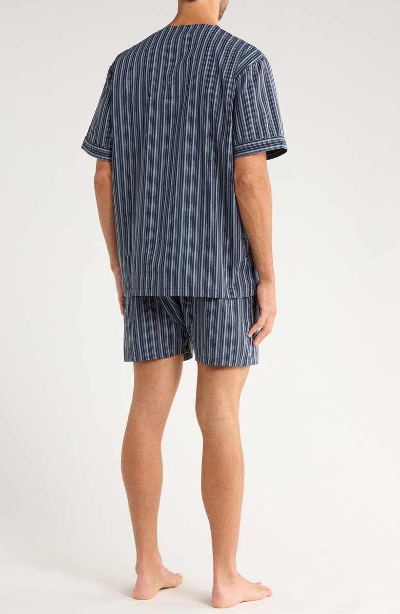 Majestic International Breeze Short Pajamas, Alternate, color, Navy